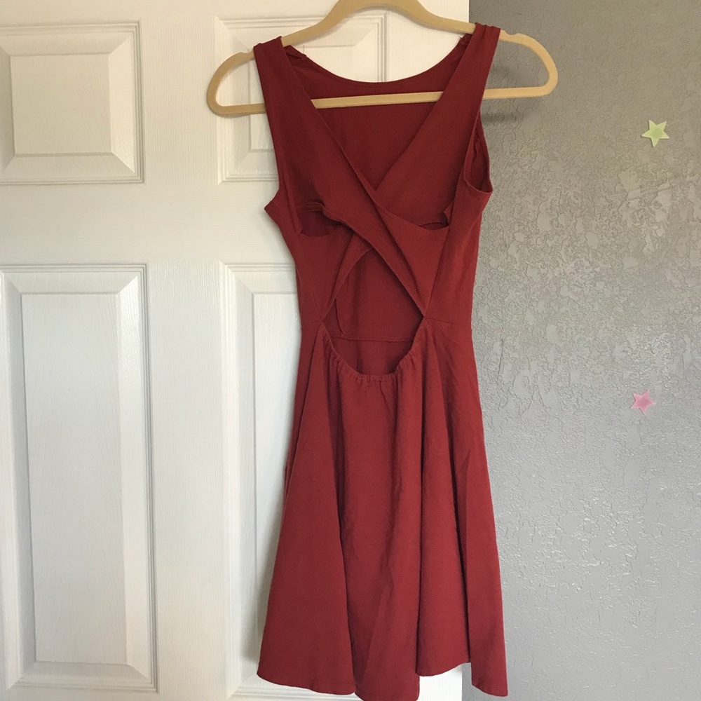 Hollister Criss cross back skater dress